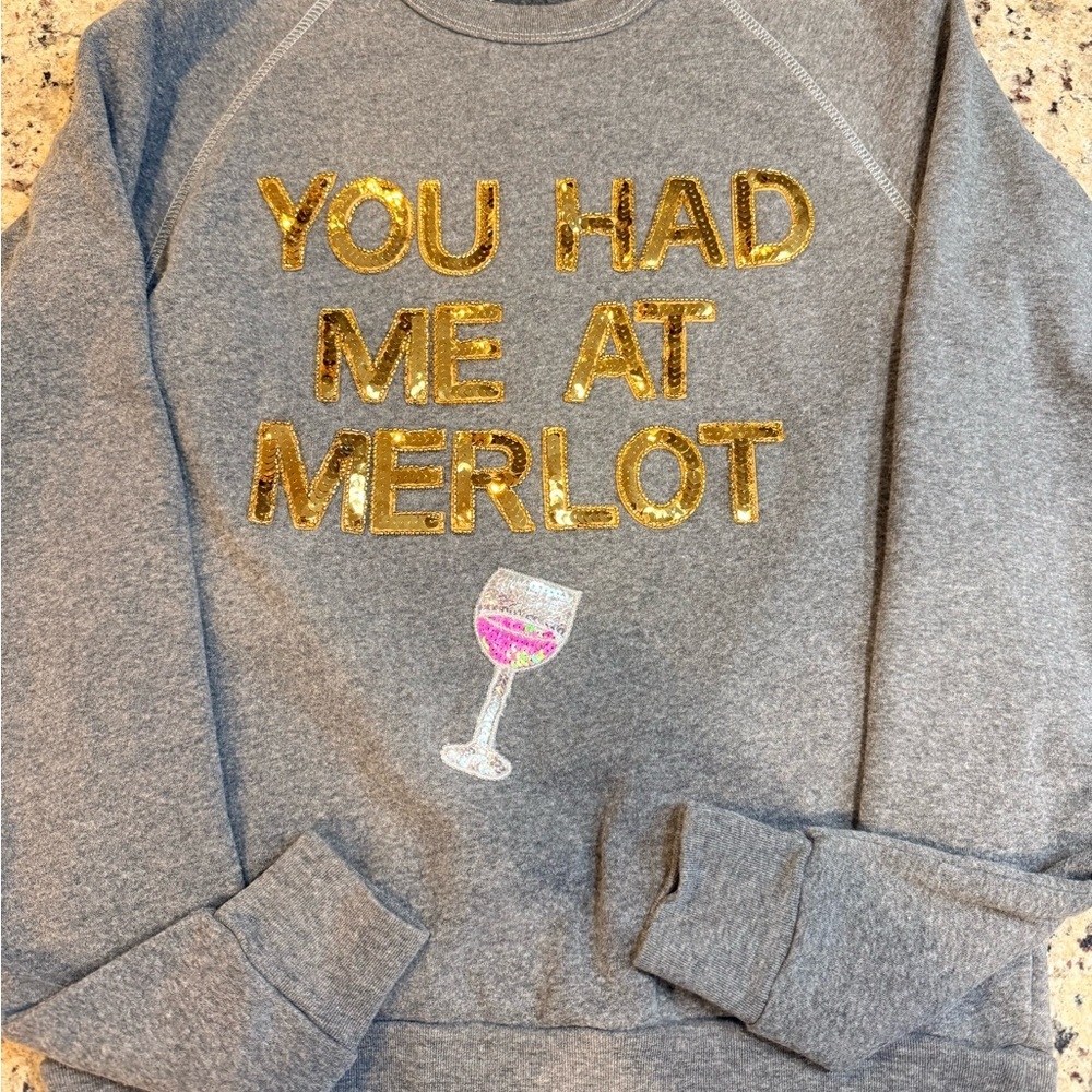 Bow & Drape Heather Gray Sweatshirt